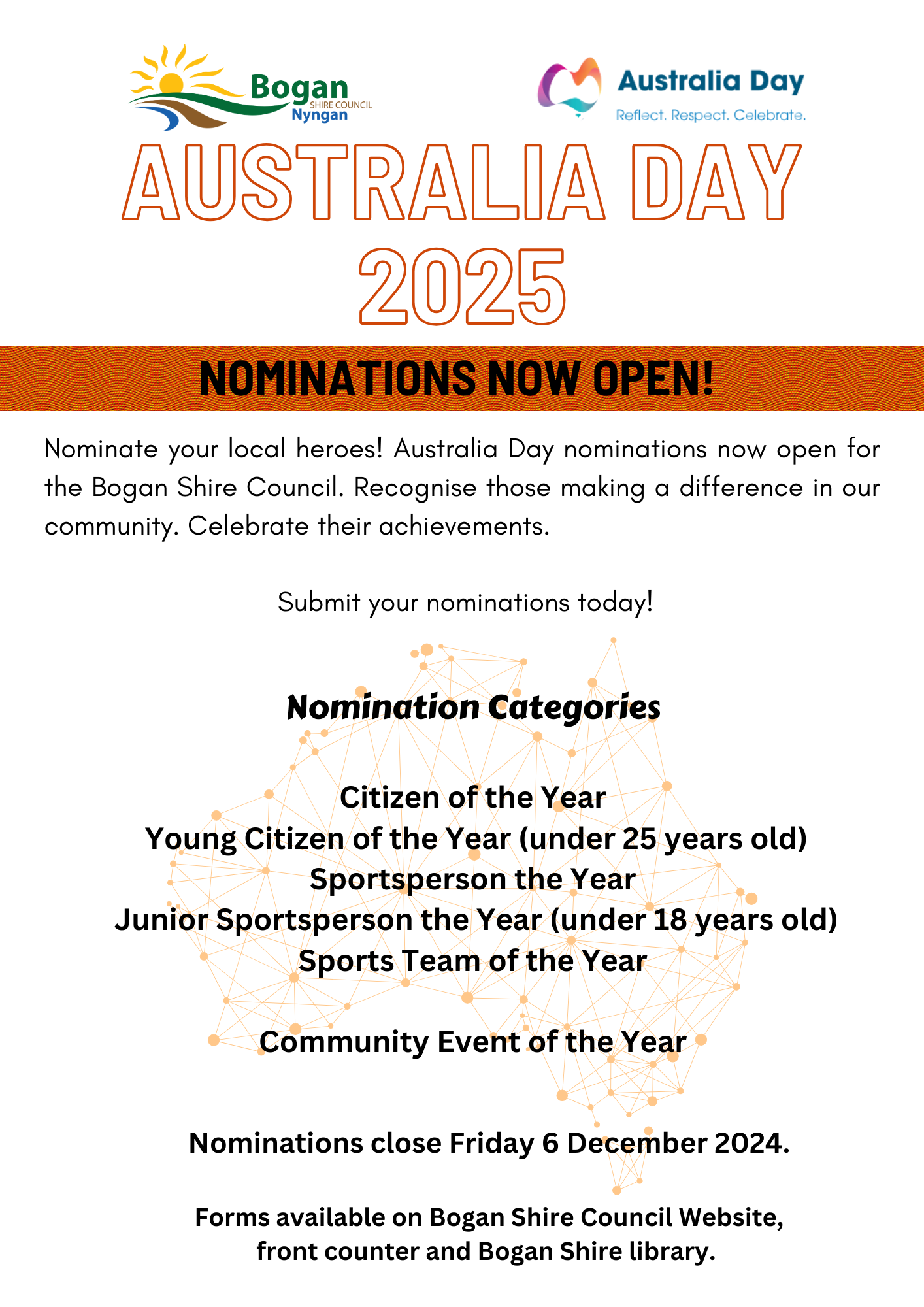 Australia Day Nominations now open 2025