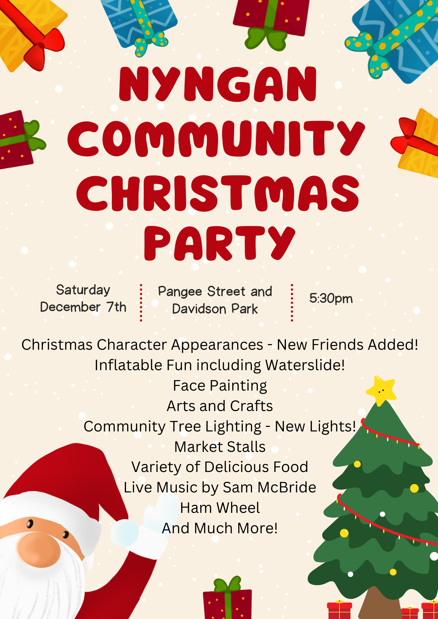 Nyngan Community Christmas Flyer 2024